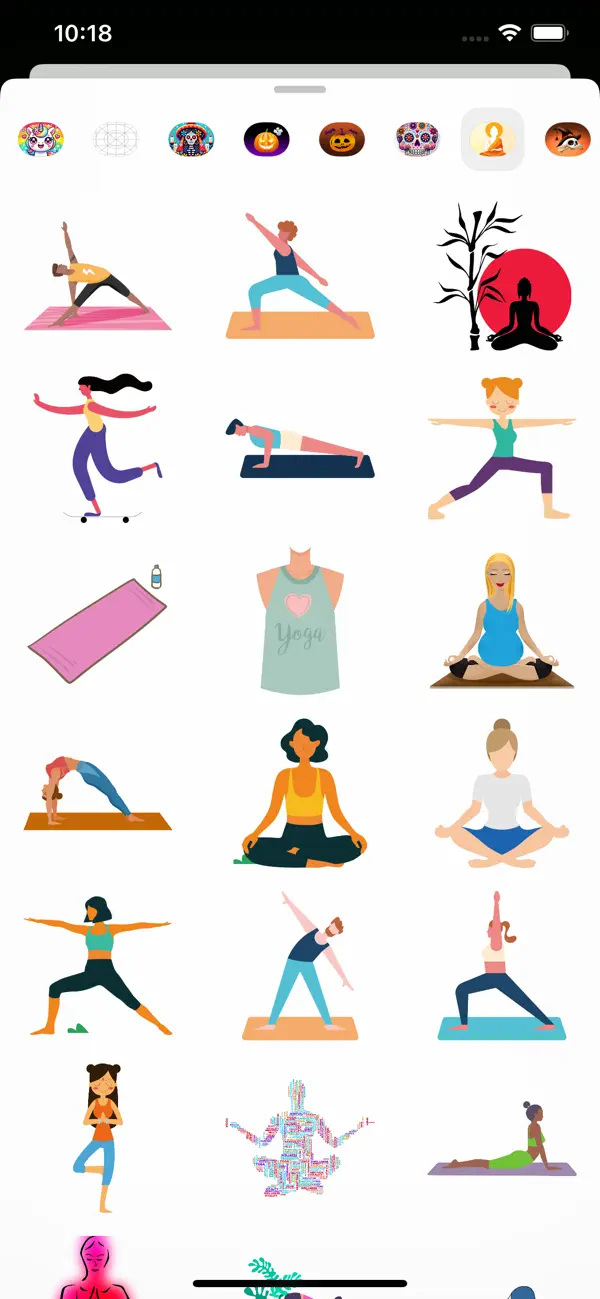 Screenshot #3 pour Meditation & Yoga  Stickers