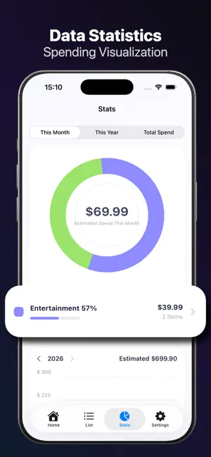SubSmart: Subscription Tracker screenshot 4