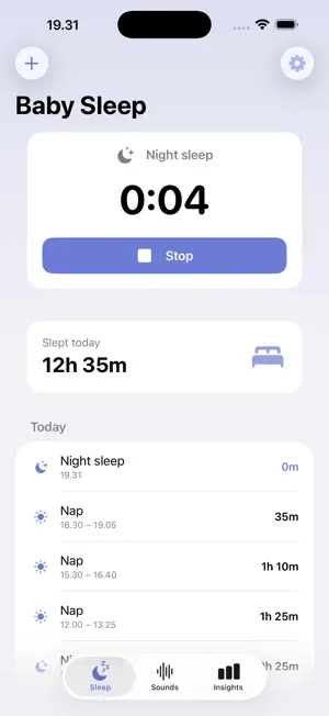 Baby Sleep: Tracker & Sounds screenshot 2