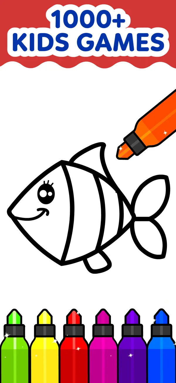 Coloring Games for Kids 2-6!