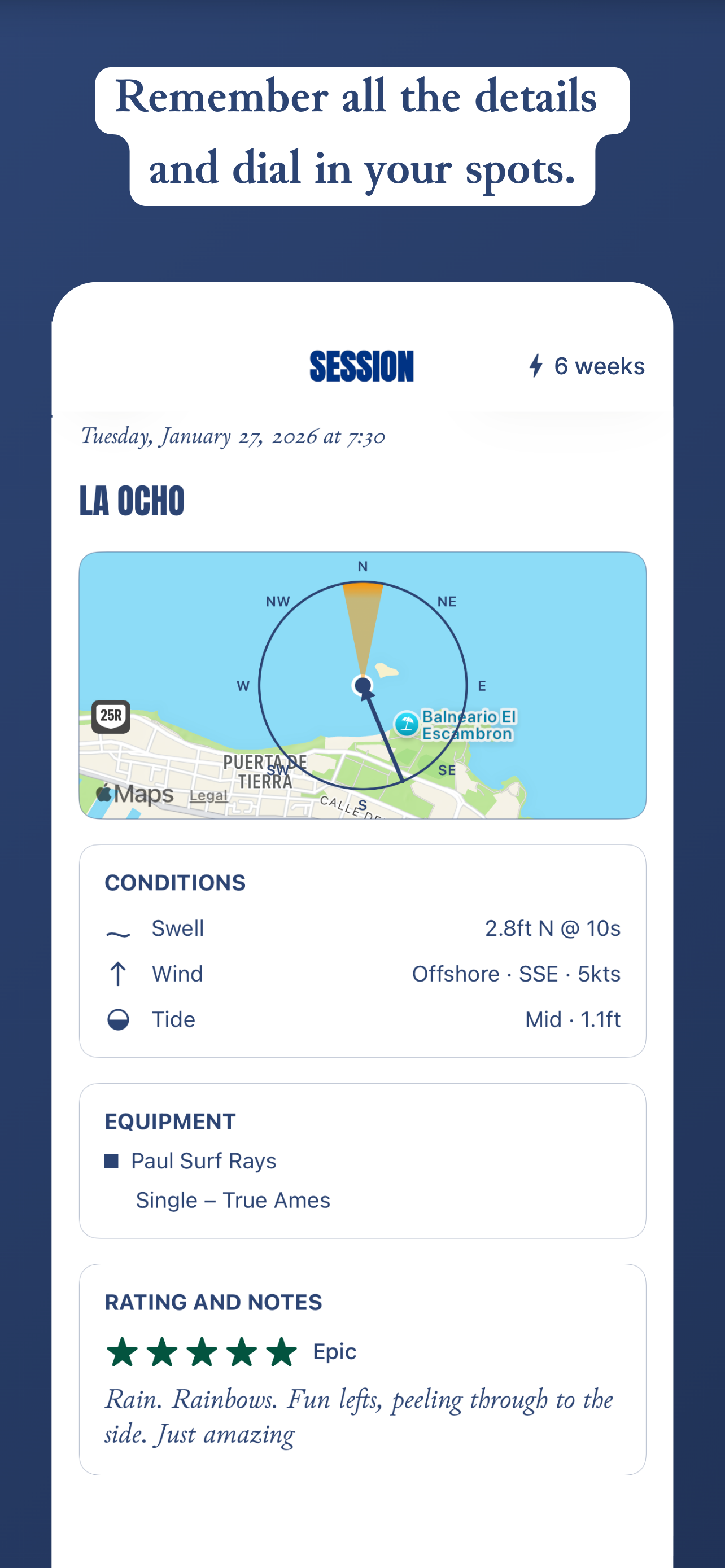 Session – Surf Log & Forecast screenshot 7