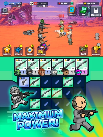 Idle Squad Tactics iPad screenshot
