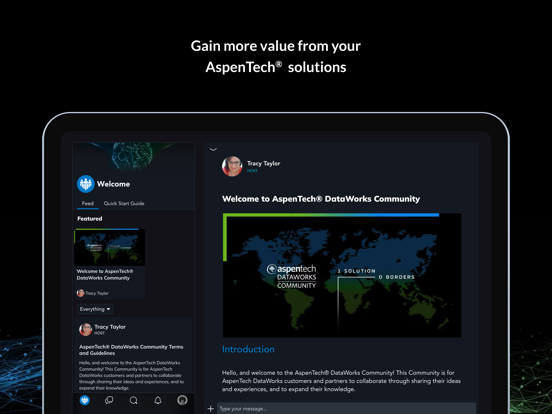 AspenTech® Global Community iPad screenshot 1 - Social Networking app