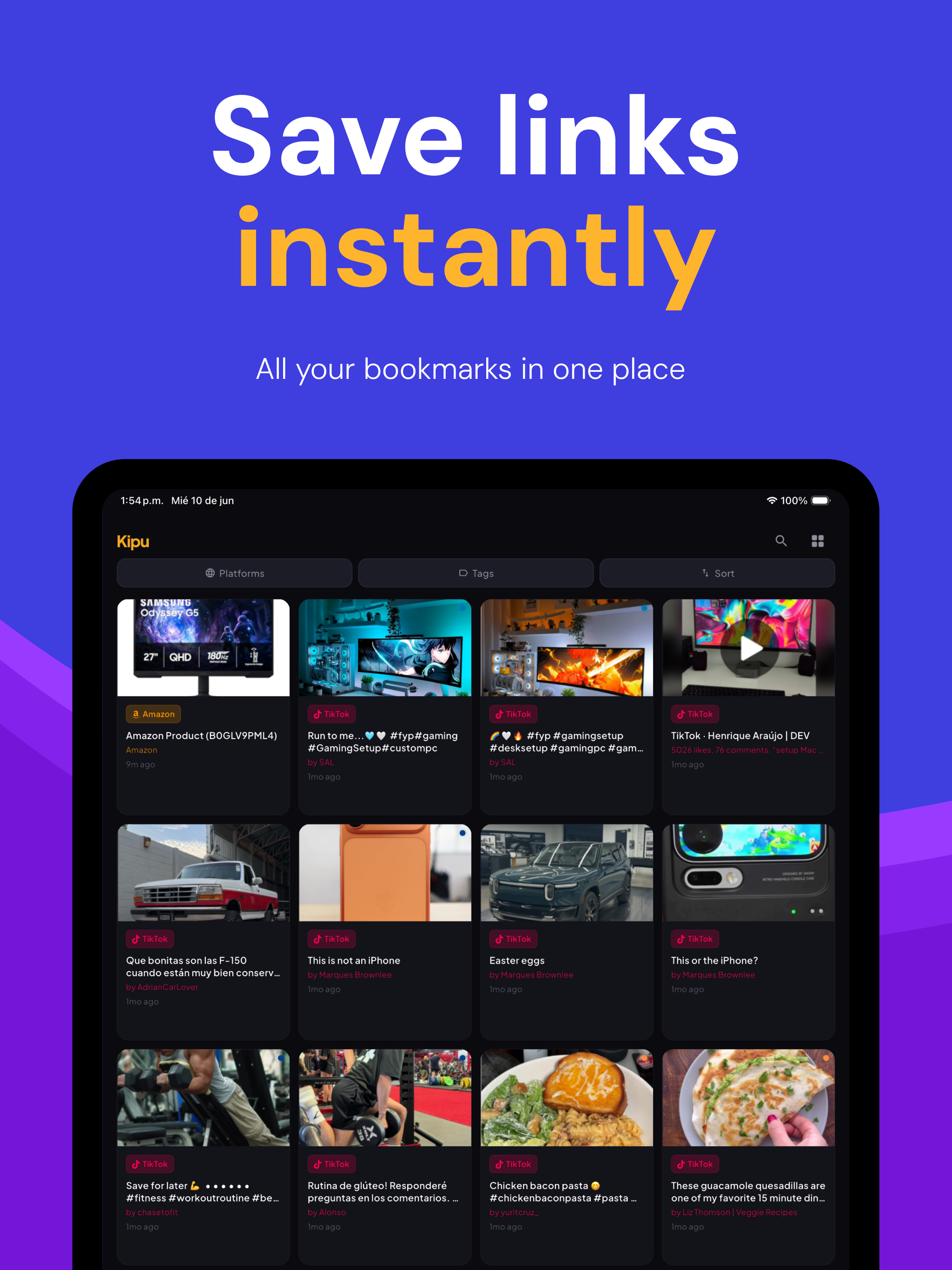 Kipu: Bookmark Manager