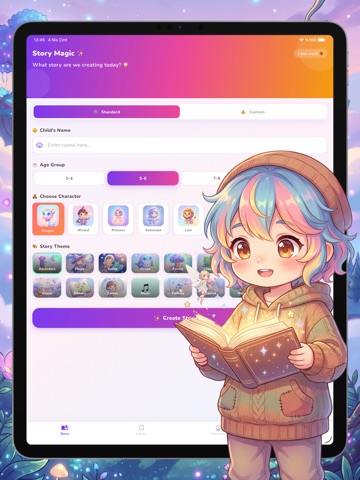 MagicStory AI iPad screenshot