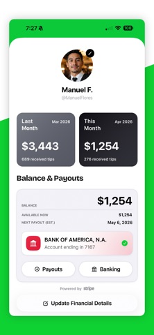 Tipstr - Cashless Tipping App Screenshot 4 of 4