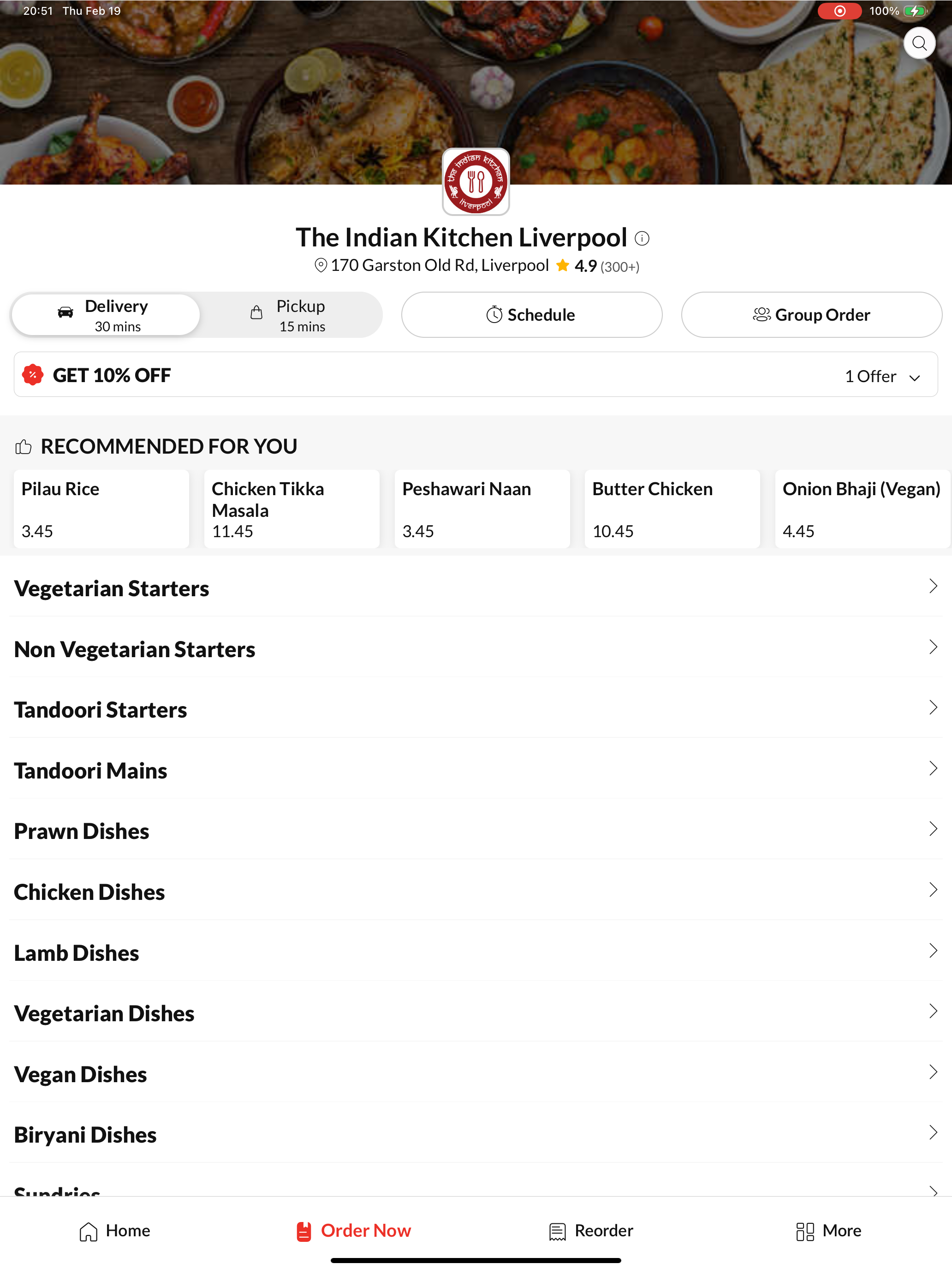 The Indian Kitchen Liverpool screenshot 6