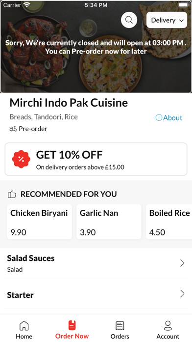 Mirchi Indo Pak Cuisine Screenshot