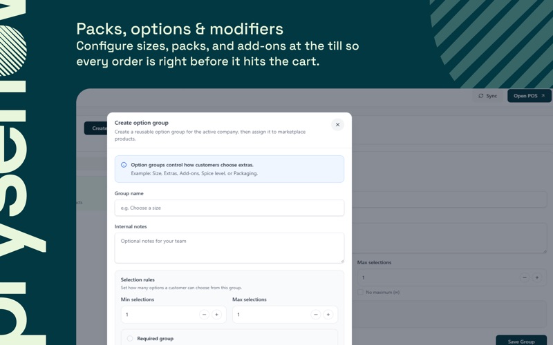Pryseflow POS screenshot