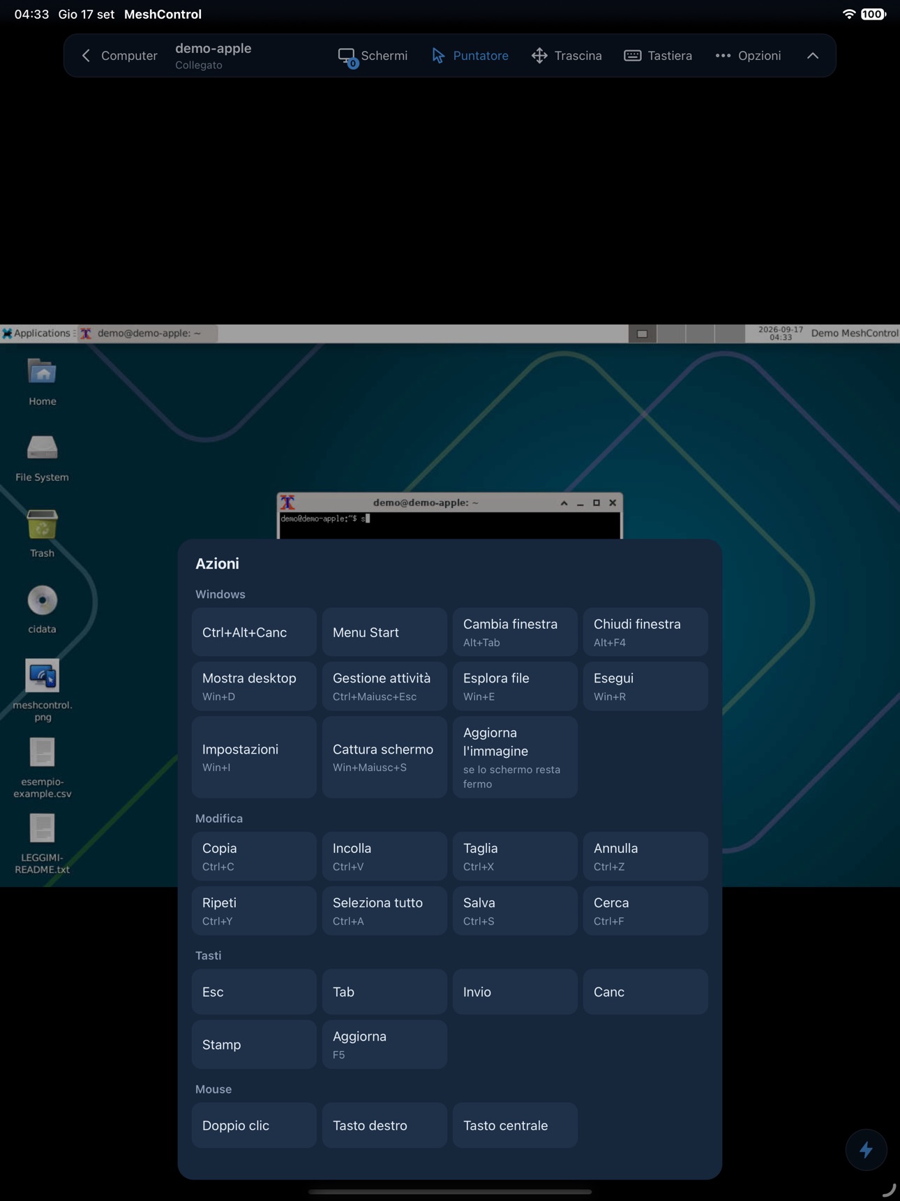 Screenshot 7 of MeshControl Remote Desktop
