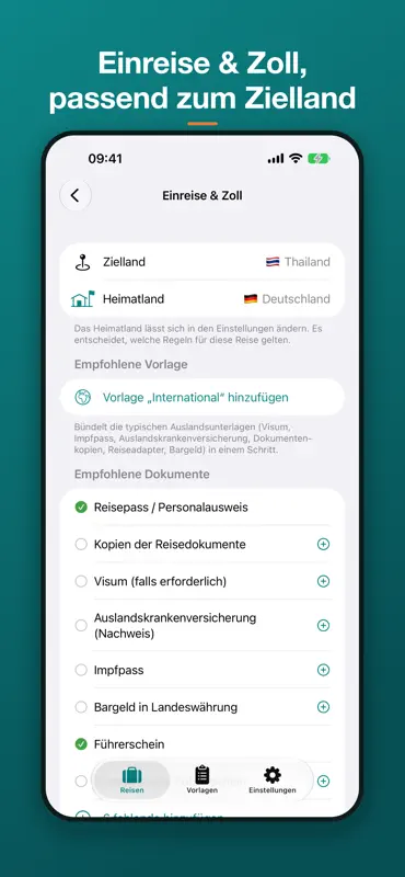 TravelSheet: Smarte Packliste screenshot 4 of 9