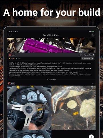 Overtune: Cars, Builds, Meets iPad screenshot