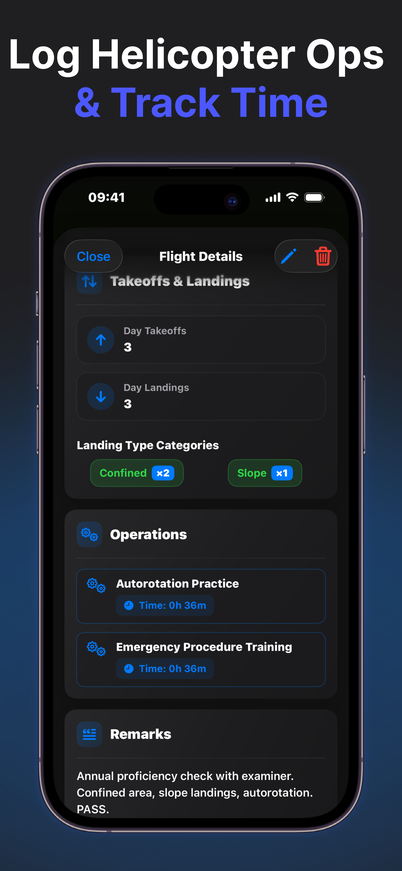 RotorLog: Helicopter Logbook