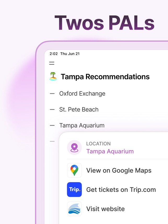 Screenshot of Twos: One app for every*thing*