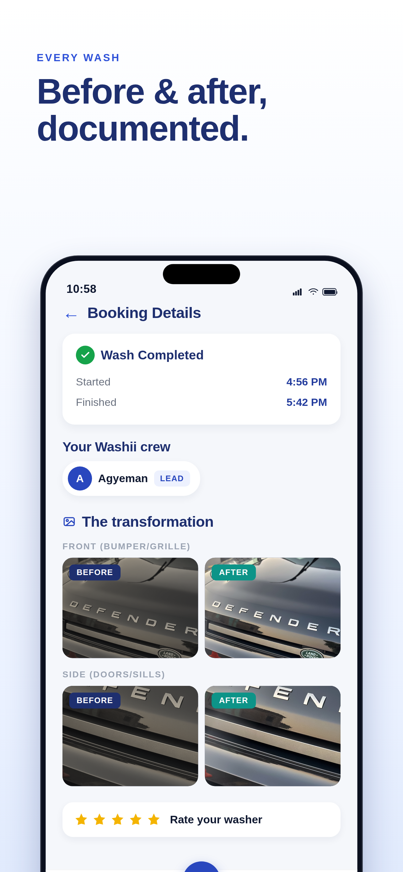 Washii Mobile Car Wash screenshot 4