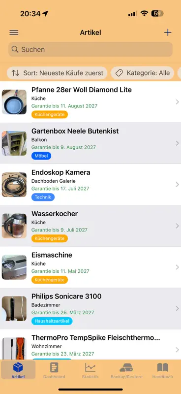 HB-Inventar screenshot 1 of 10