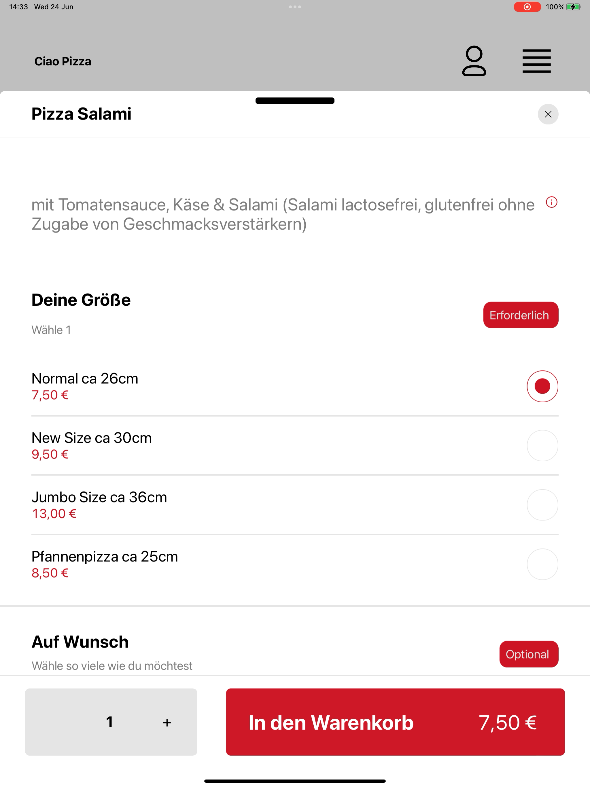 Ciao Pizza Menden