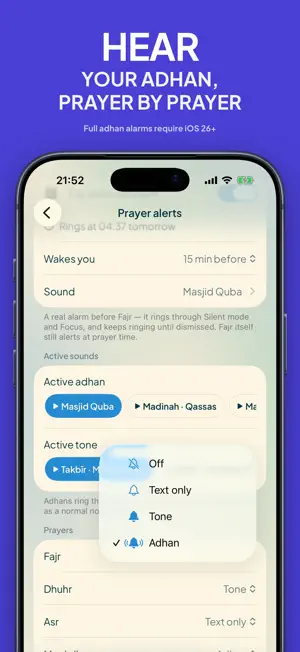 Fajri: Fajr Alarm & Prayer screenshot 2
