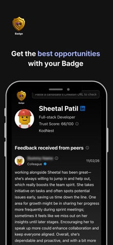 Badge - Peer feedback platform Screenshot 1 of 7