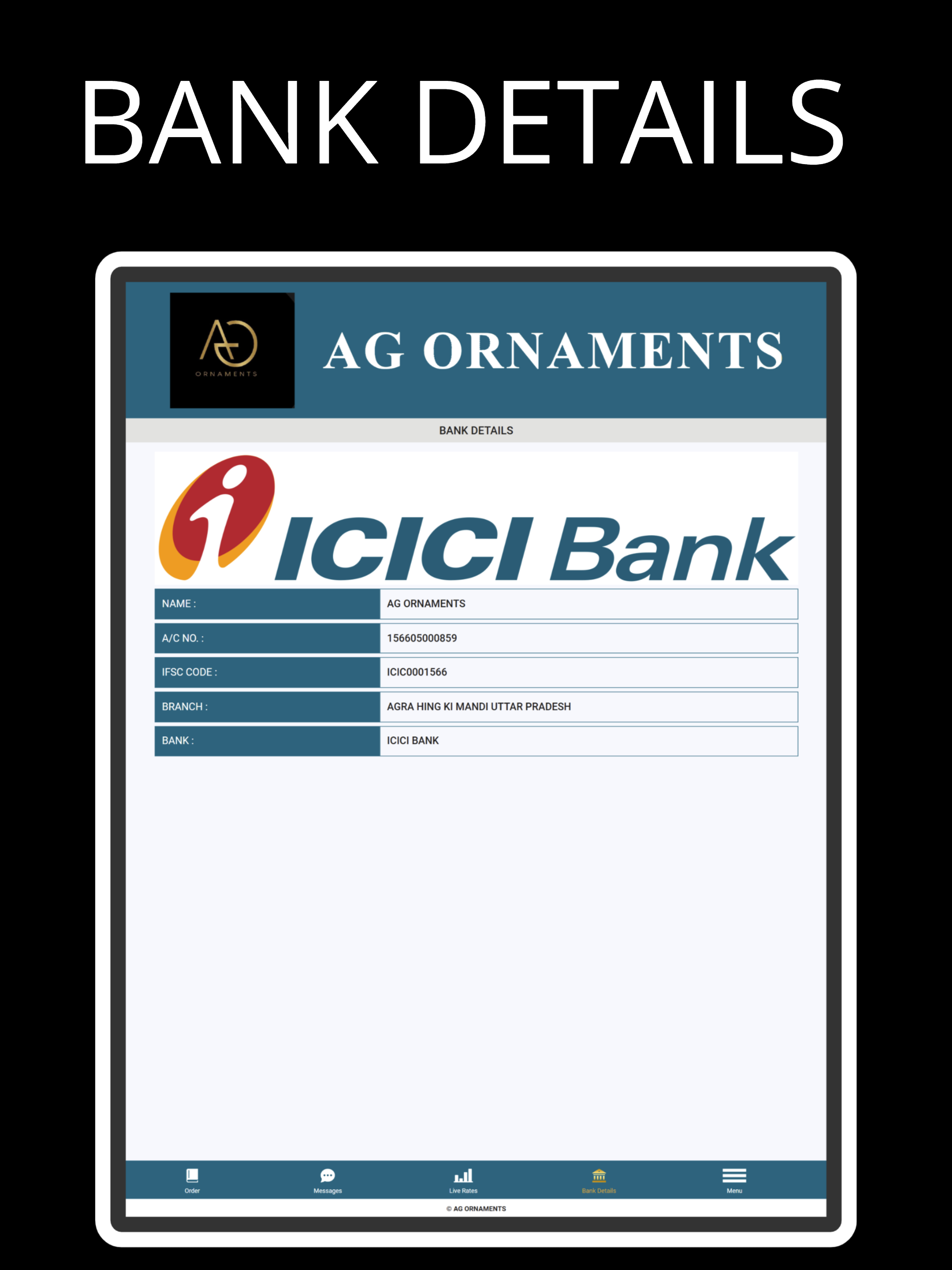 Harshul Bansal -AG Ornaments