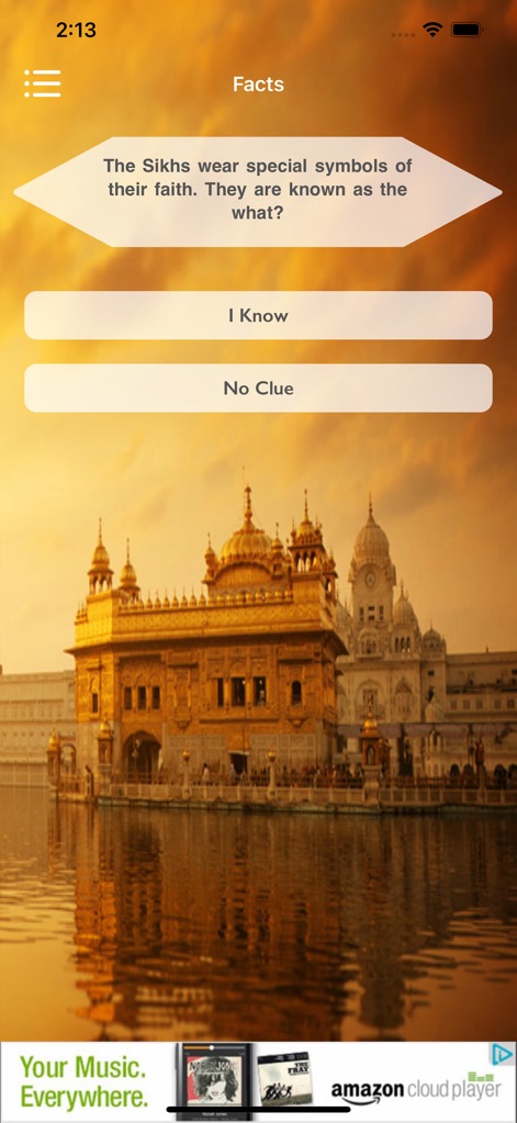 iNitnem Pro - initnem-pro-facts-quiz-screen
