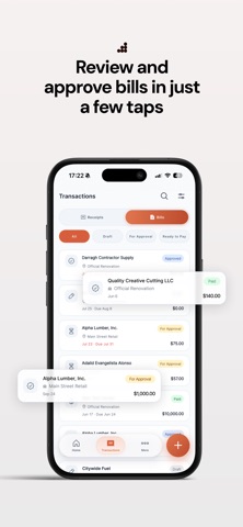 Builder Bookkeep iPhone screenshot
