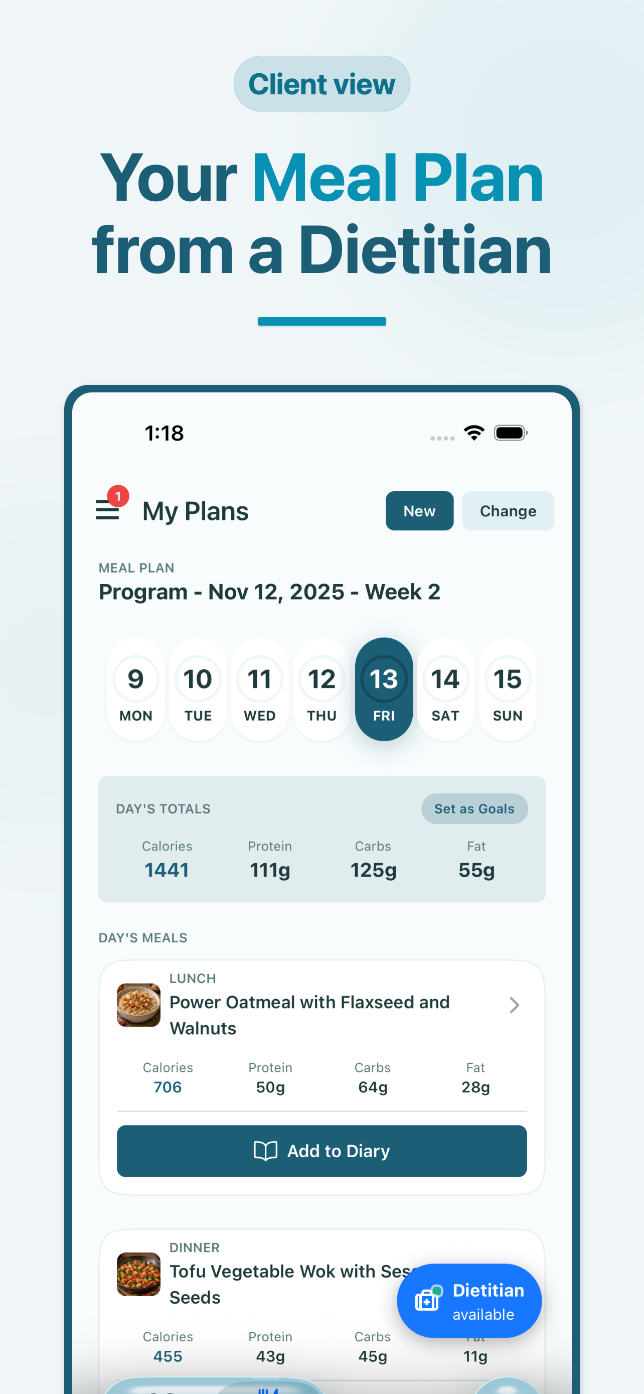 Nutrista: Ask a Dietitian screenshot 5