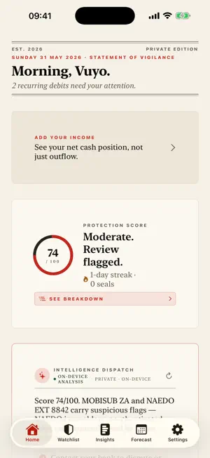 DebitWatch screenshot 1