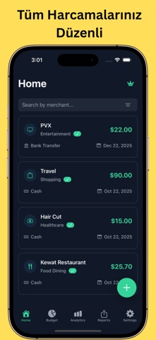 Spending & Receipt Tracker iPhone screenshot