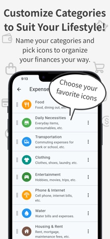 Monemy: Household Account Book iPhone screenshot
