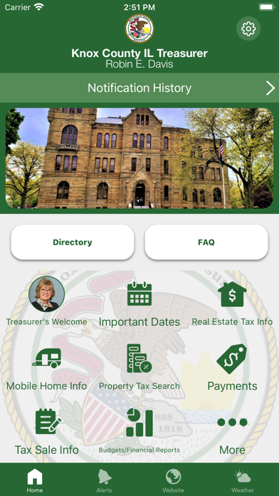 Knox County Treasurer IL Screenshot
