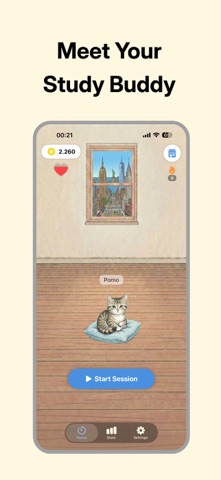 Pawmodoro: Focus Cat Timer Screenshot 1 of 7