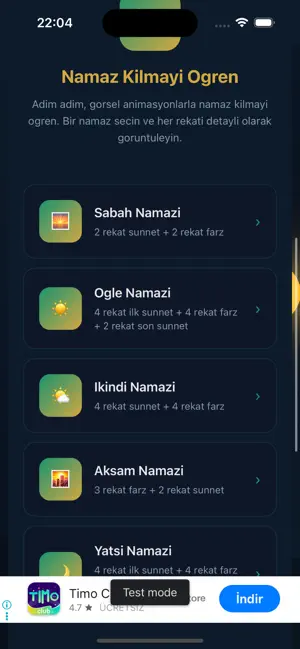 Mizan - Namaz Vakitleri screenshot 1