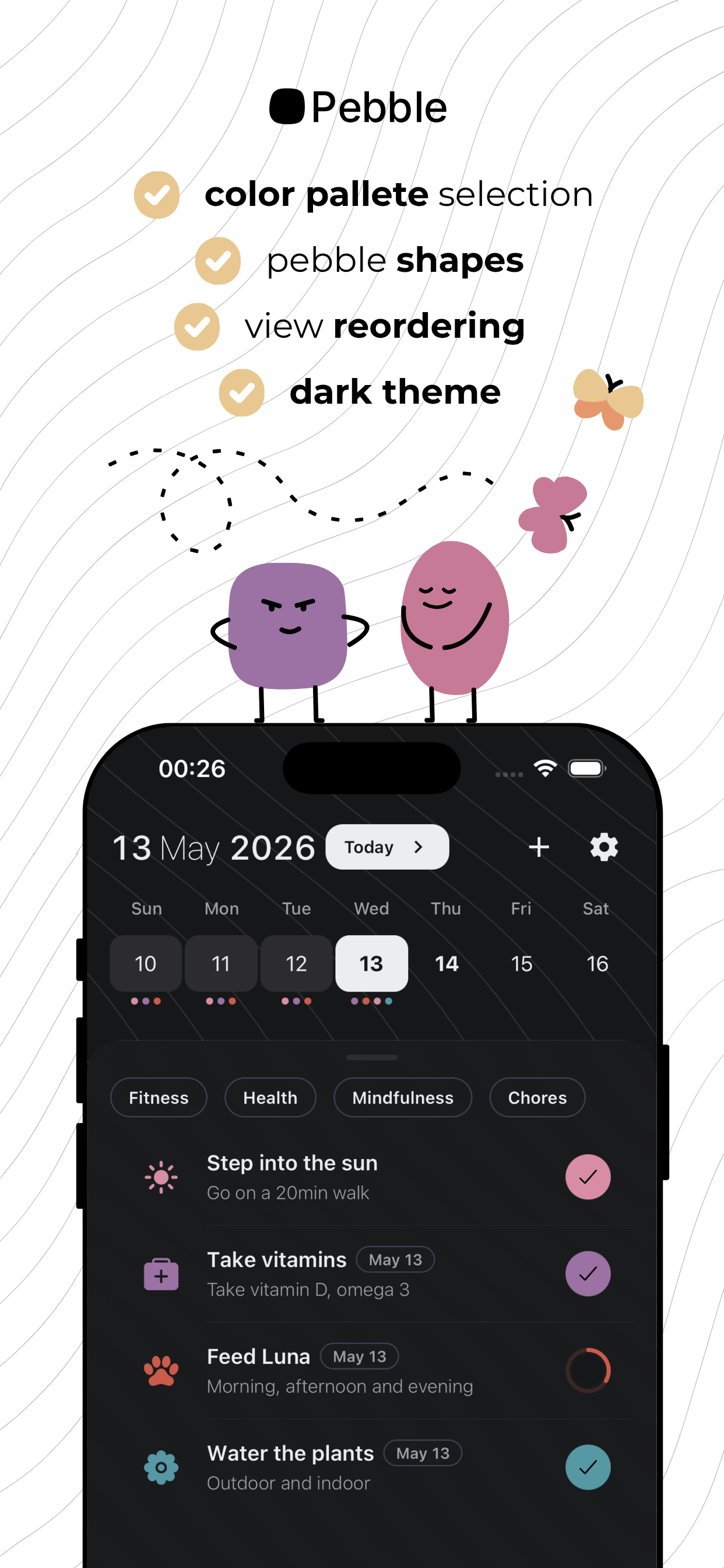 Simple Habit Tracker - Pebble screenshot 6