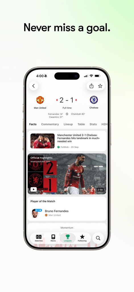 FotMob - Soccer Live Scores - Relive Key Moments