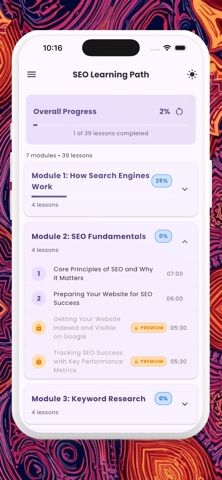 Learn SEO - Complete Course iPhone screenshot