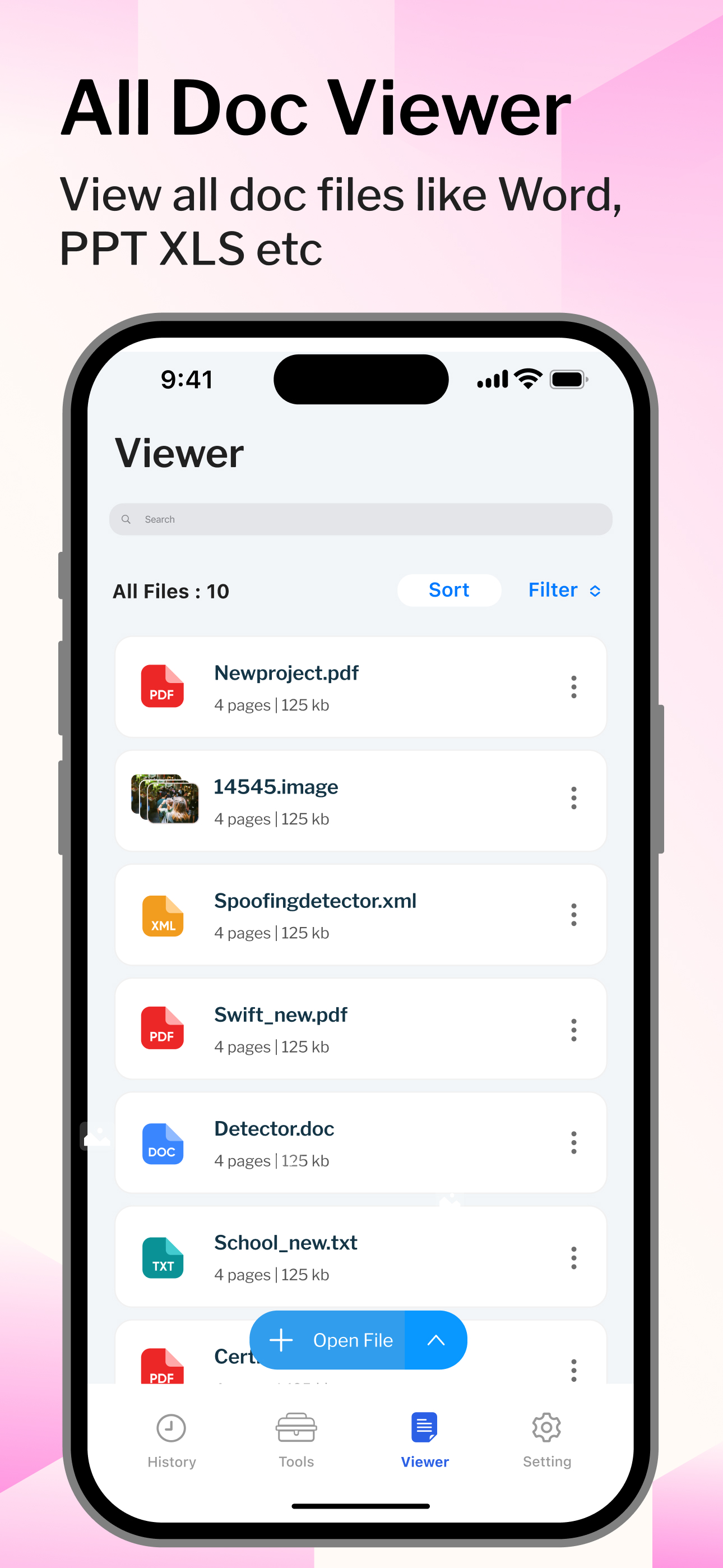 Office Reader-Word, PDF, Sheet
