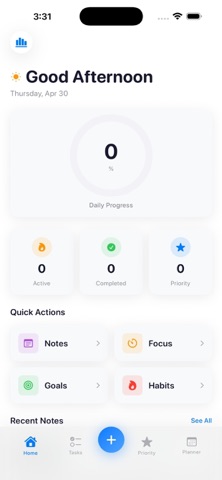 Mindorax Daily Planner Tasks iPhone screenshot