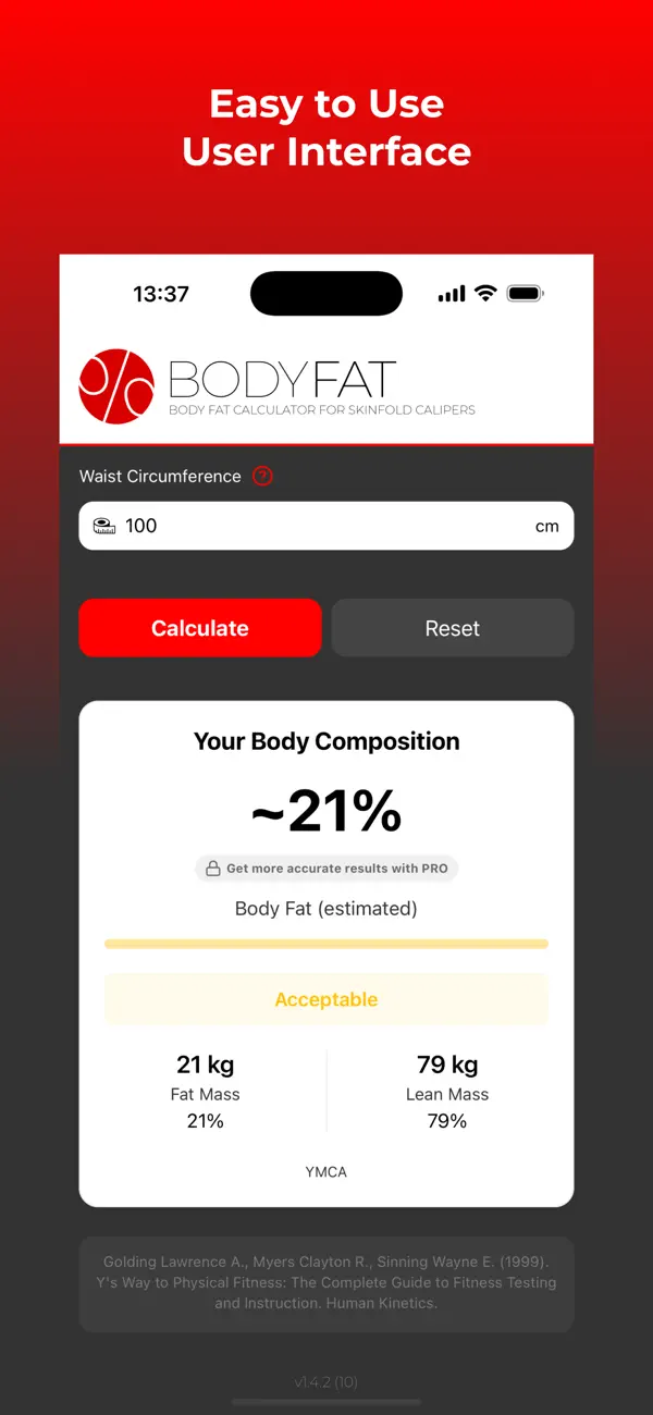 Screenshot #3 pour Body Fat Calculator (PRO)