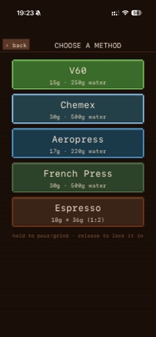 V60 Barista screenshot
