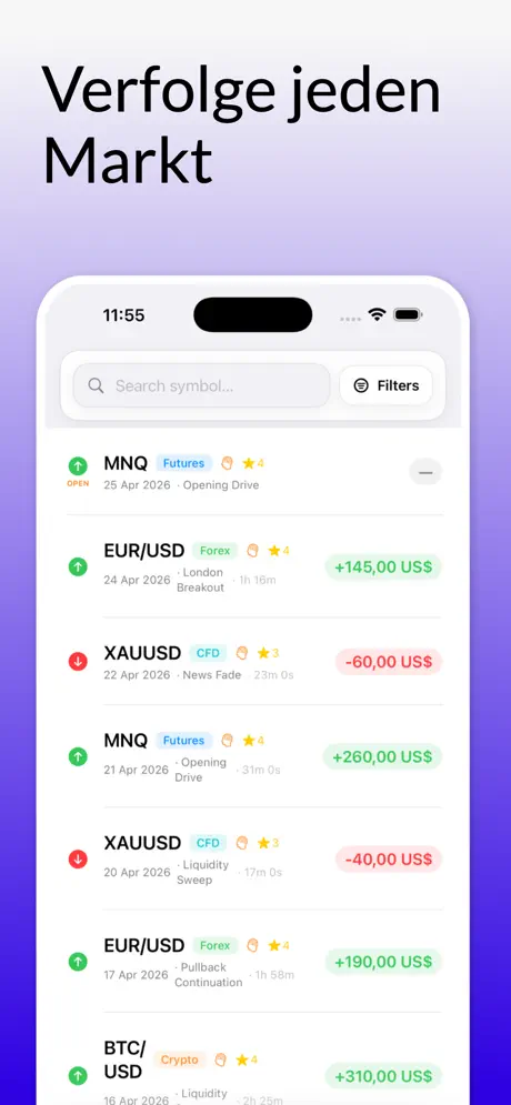 MyEdge Trading Tagebuch — iPhone-Screenshot 3