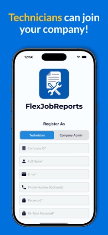 Flex Job Reports screenshot