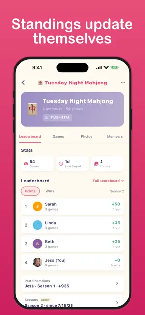 MahWins: Mahjong Game Tracker screenshot 4