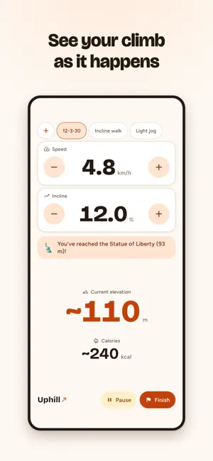 Uphill: Treadmill Tracker screenshot 3
