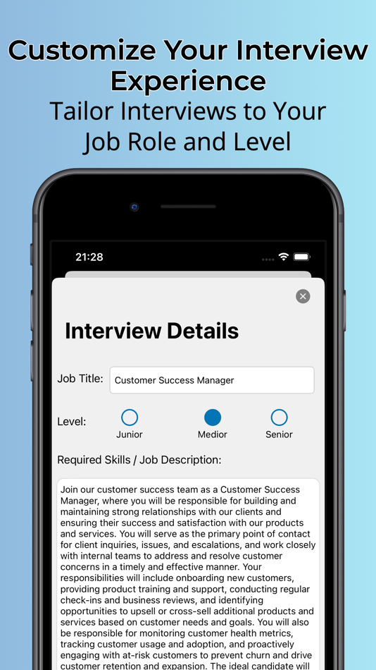 #2. Job Interview Simulator (iOS) بواسطة: Andras Kovacs