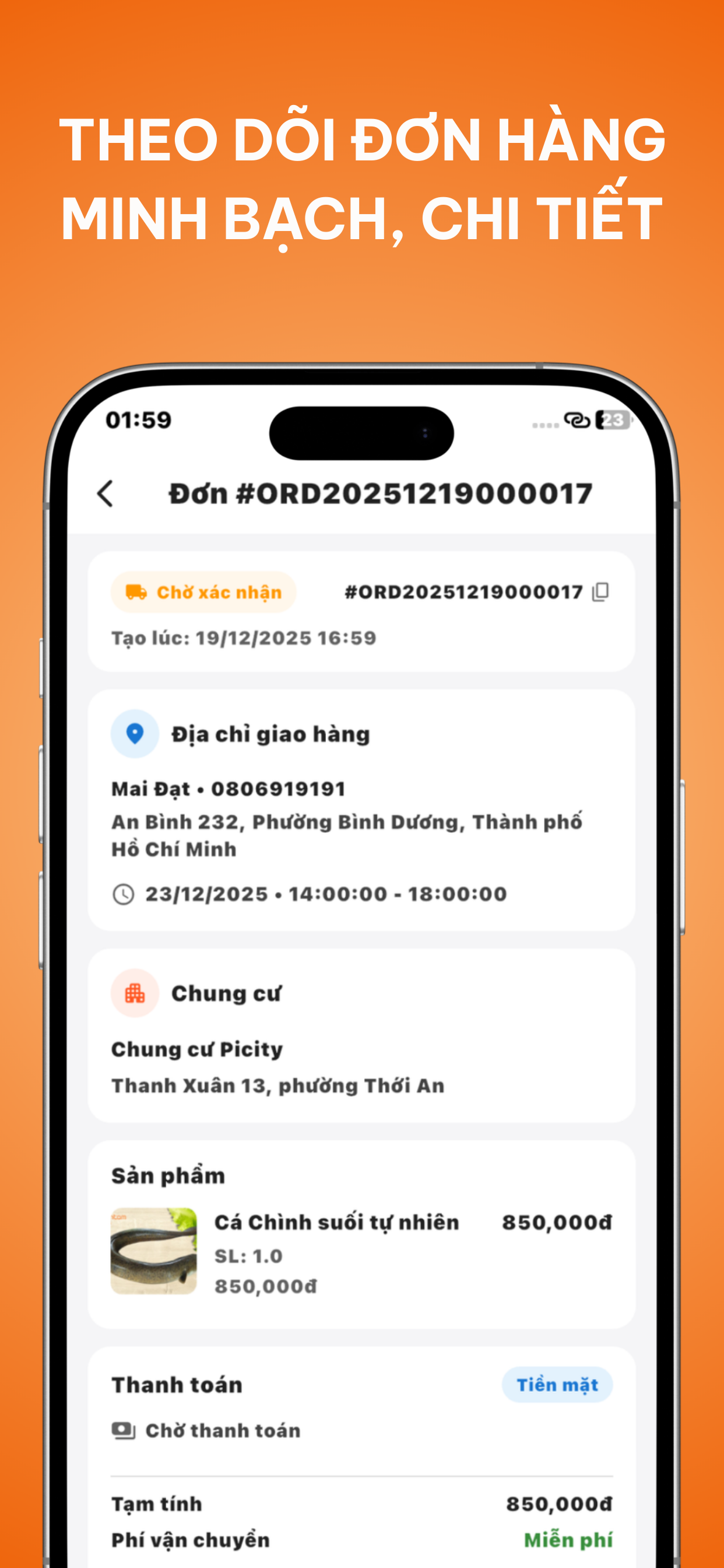 An Tâm Food: Đặt Hải Sản screenshot 3