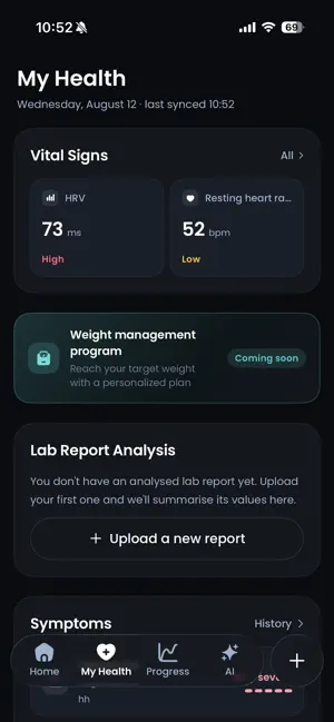 Evital Ritma: Health Tracker screenshot 2
