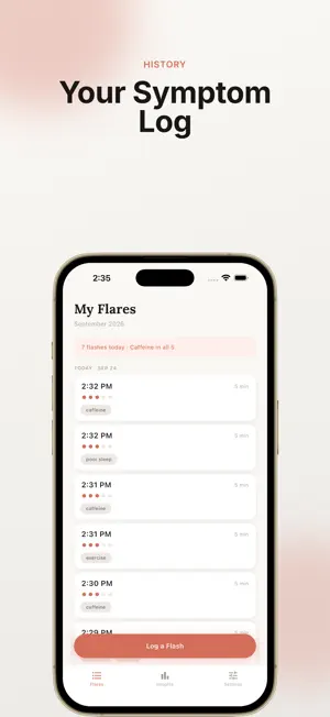 Flare — Hot Flash Tracker screenshot 4