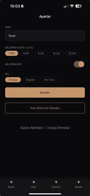 Günün Kelimesi screenshot 1