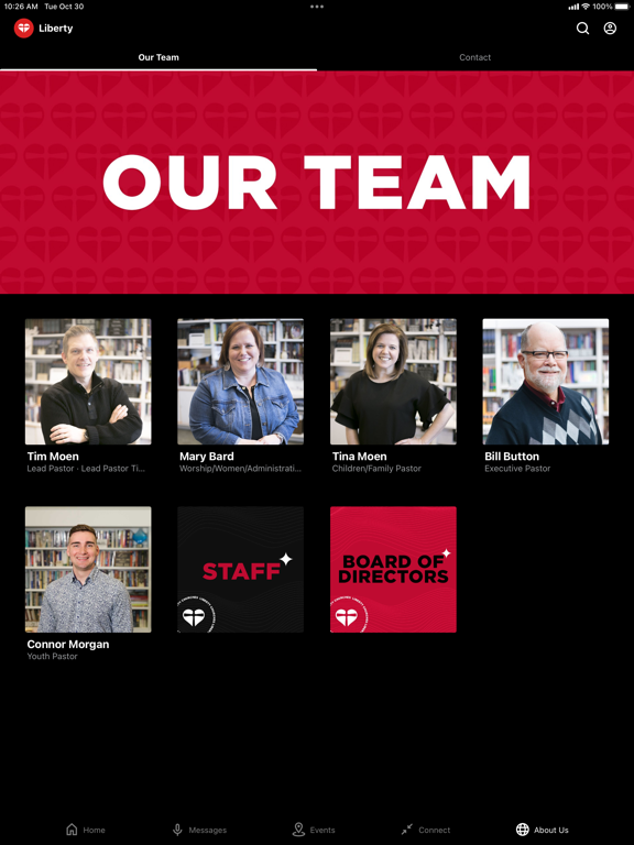 Liberty Churches iPad screenshot 5 - Lifestyle app